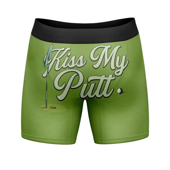 Crazy Dog T-Shirts | Underwear & Socks | Mens Funny Boxers Kiss My Putt